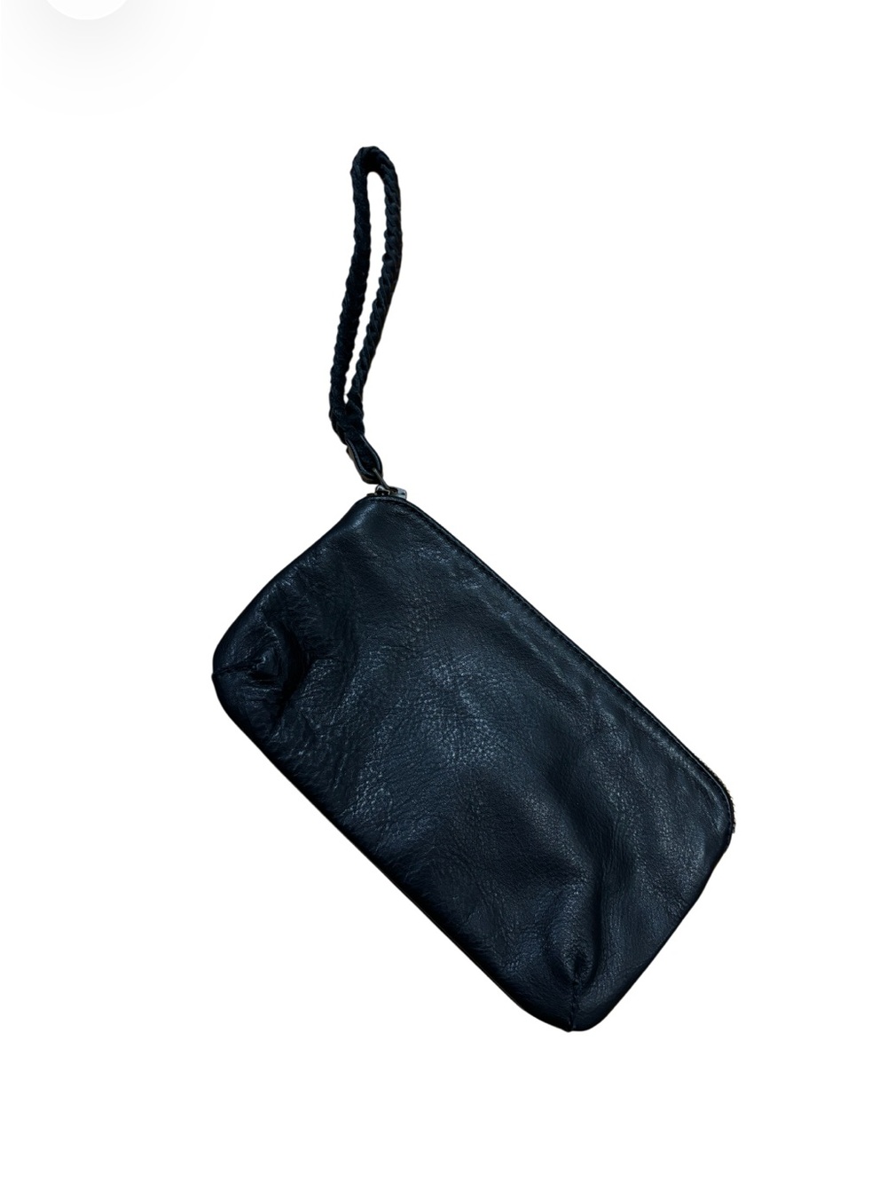 Naterra Black Leather Wristlet
